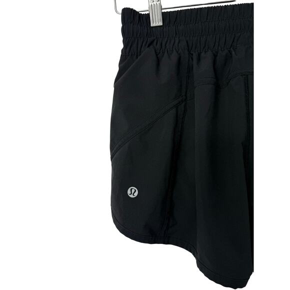 Lululemon Hotty Hot Low-Rise Lined Running Shorts Black Size 6 Sporty Athletic - Picture 4 of 7